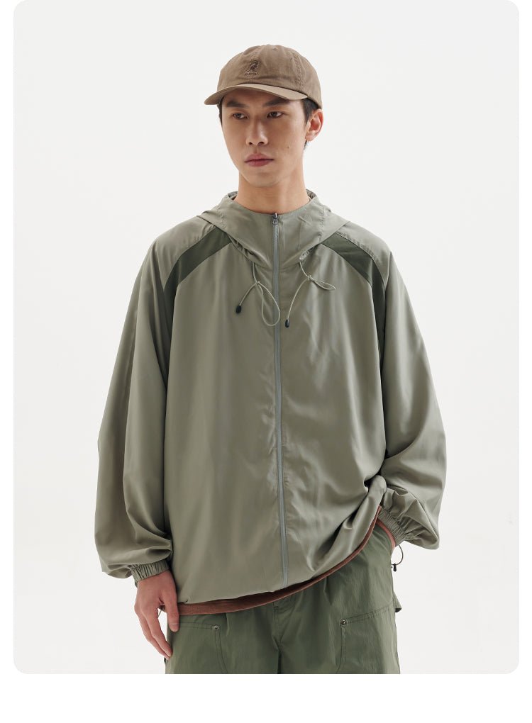UPF50+日焼け止めスキン服フード付きジャケット B06246
