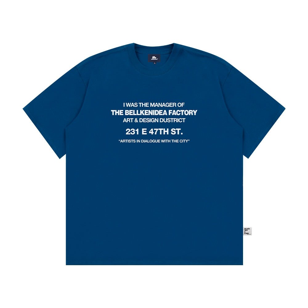 BELLKENIDEAアメリカンヴィンテージレタープリントデザインセンスシンプル人気万能ルーズ半袖Tシャツ夏 B08069