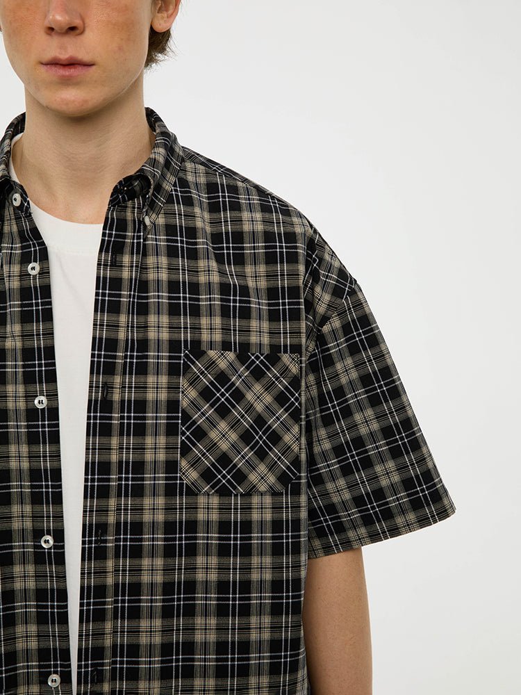 PLAID SHORT SLEEVE SHIRT C41479