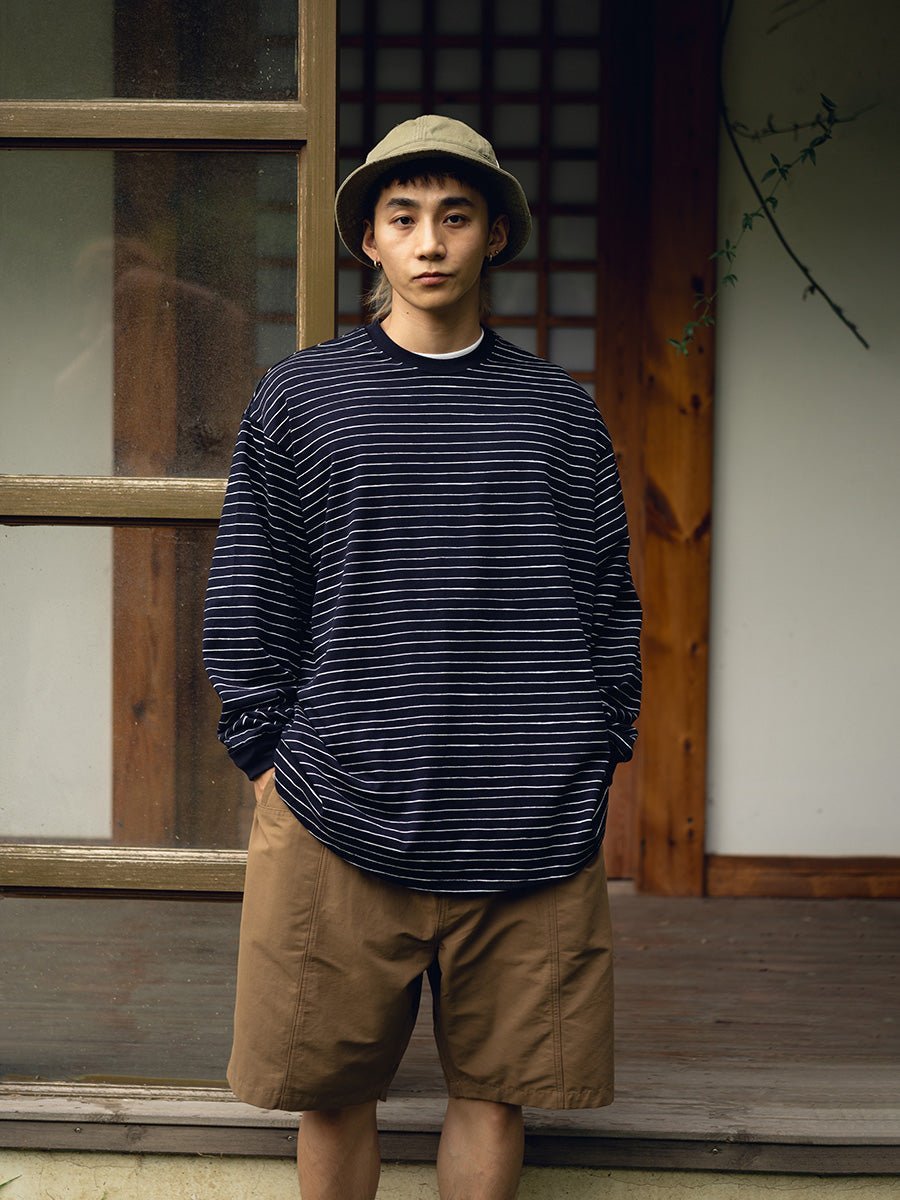 STRIPED LONG-SLEEVED T-SHIRT V92821