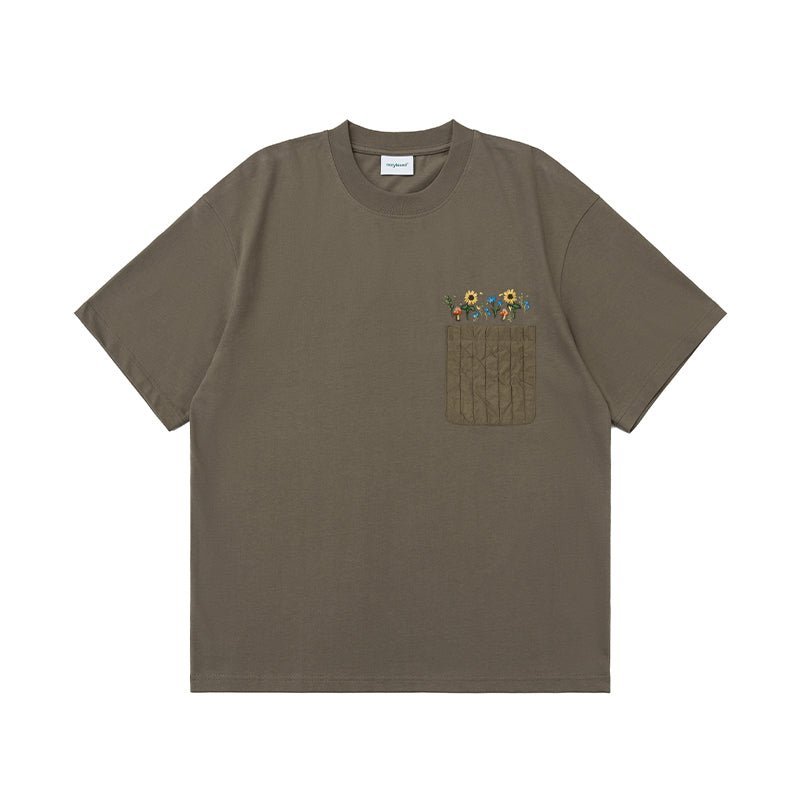 SHORT SLEEVES WITH EMBROIDERY AND POCKETS N65684