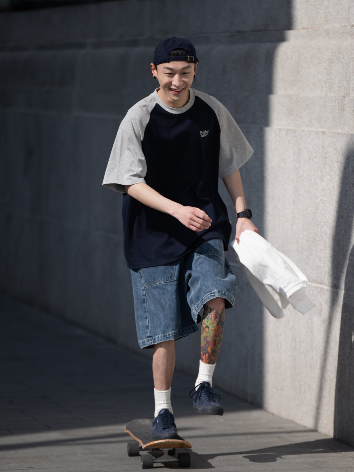 INSERT SLEEVE T-SHIRT B30387