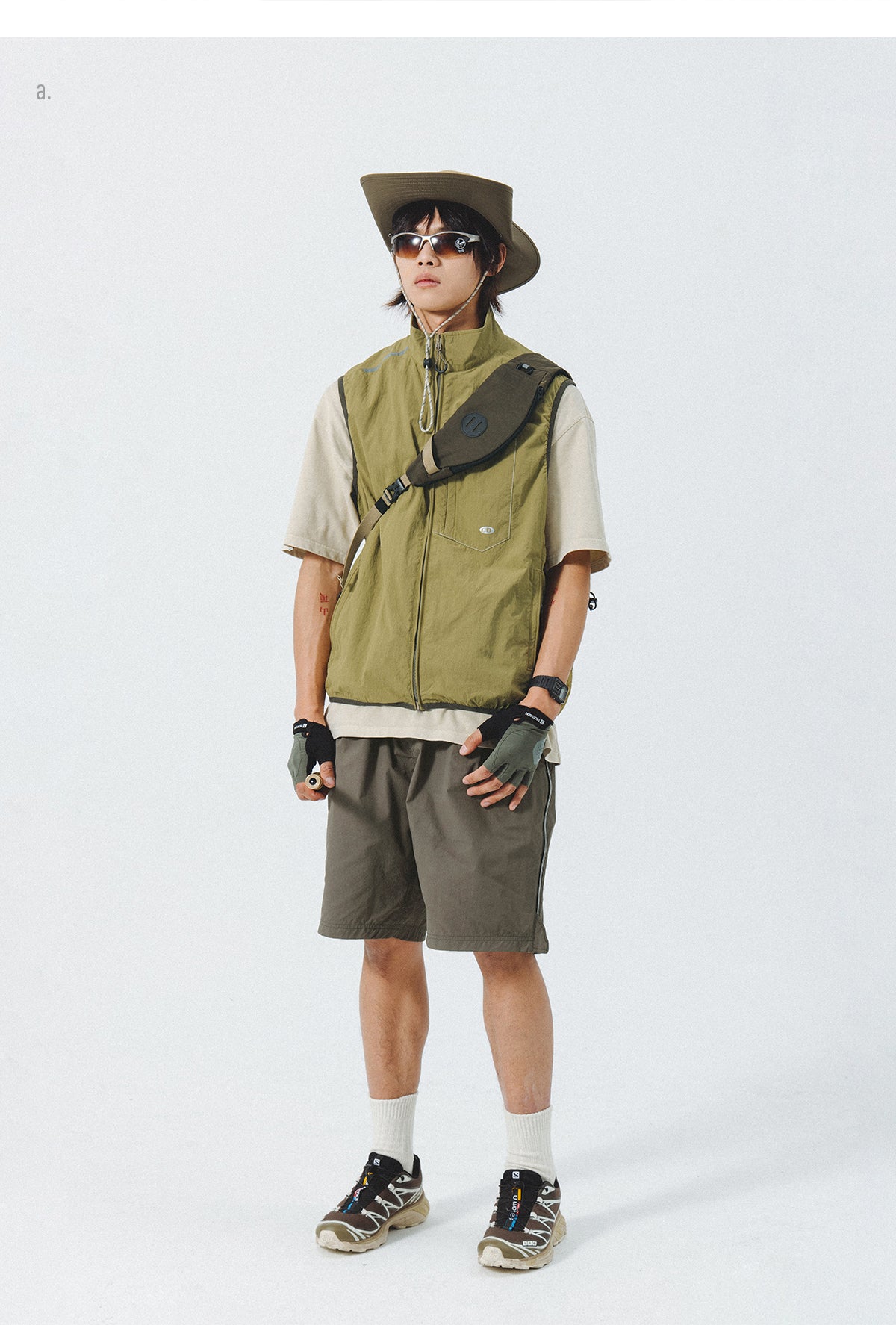STAND COLLAR VEST JACKET N74333
