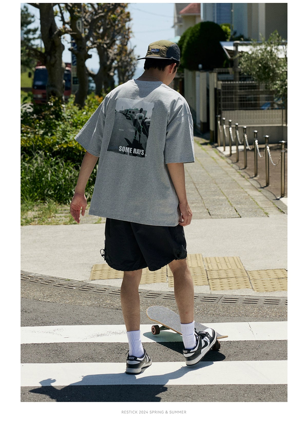 ヘビーコットンレトロカジュアル半袖Tシャツ R06155
