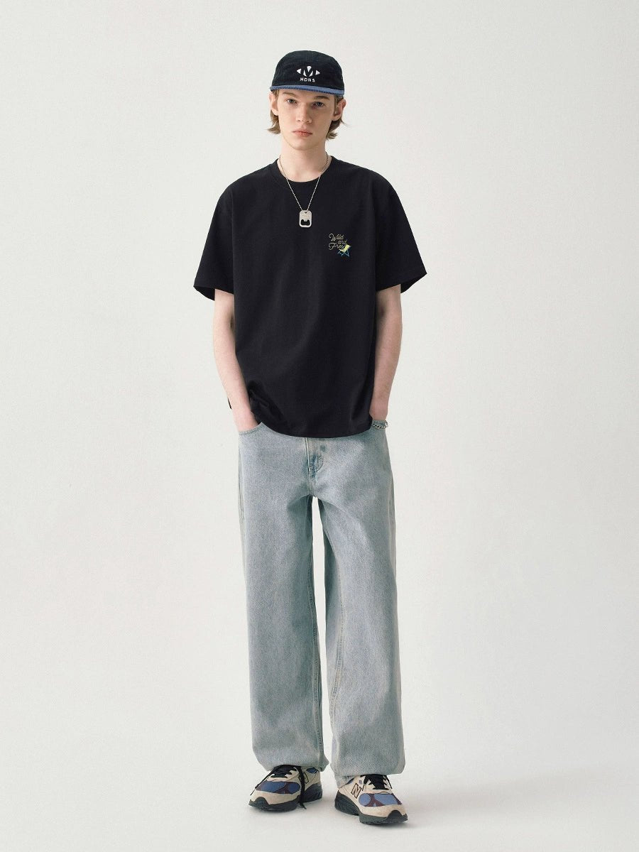ヘビー260gプールプリントコットン半袖Tシャツ S050124