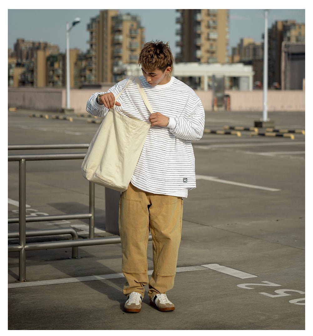 STRIPED LONG-SLEEVED T-SHIRT V92821