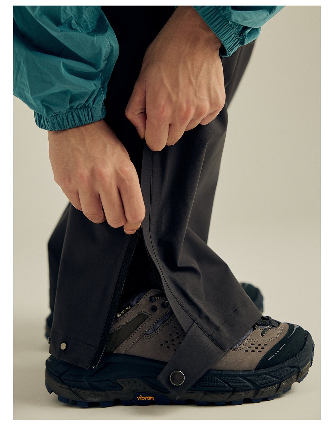 PLEATED ADJUSTABLE LEG WORK PANTS WATERPROOF N39044