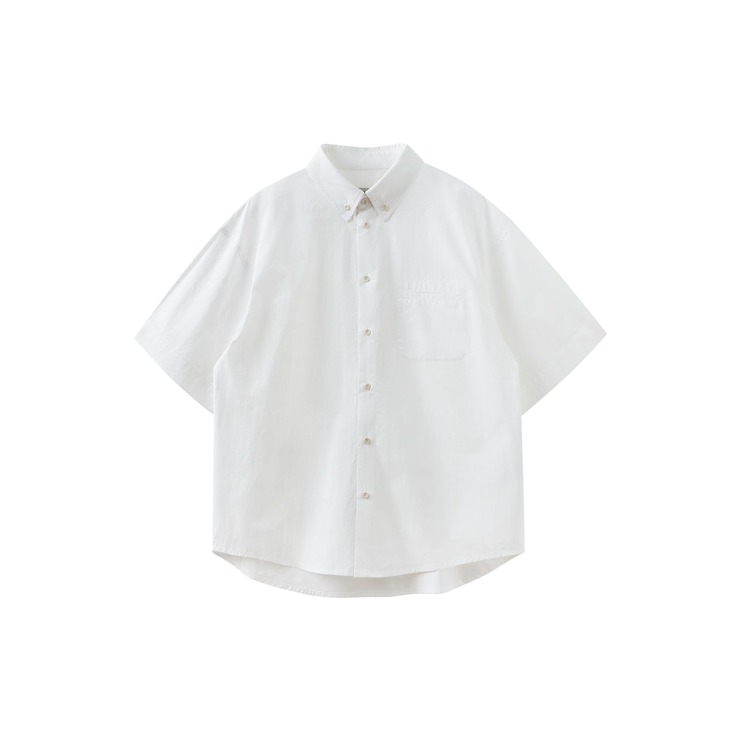 ルーズドロップショルダーシルエット半袖シャツ B050410