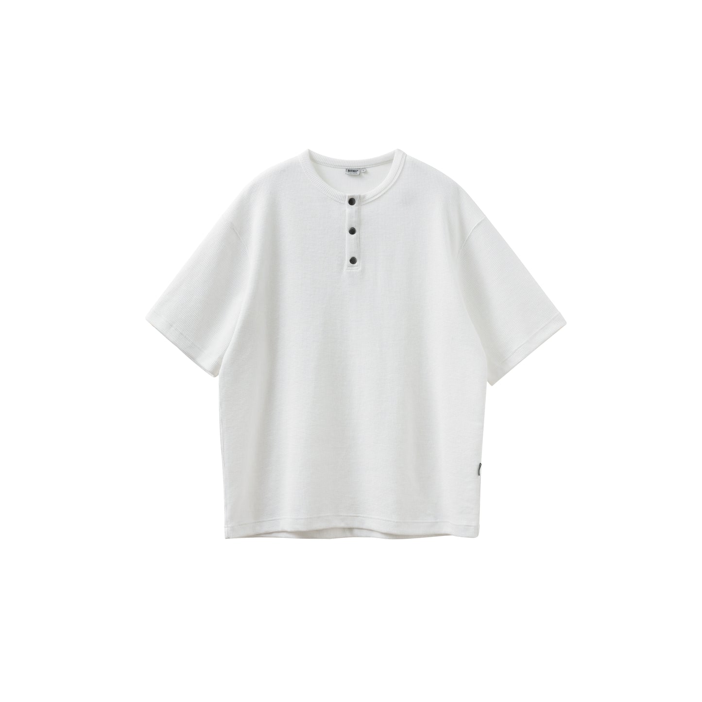 ヘンリーカラービンテージワッフル半袖Tシャツ B04093