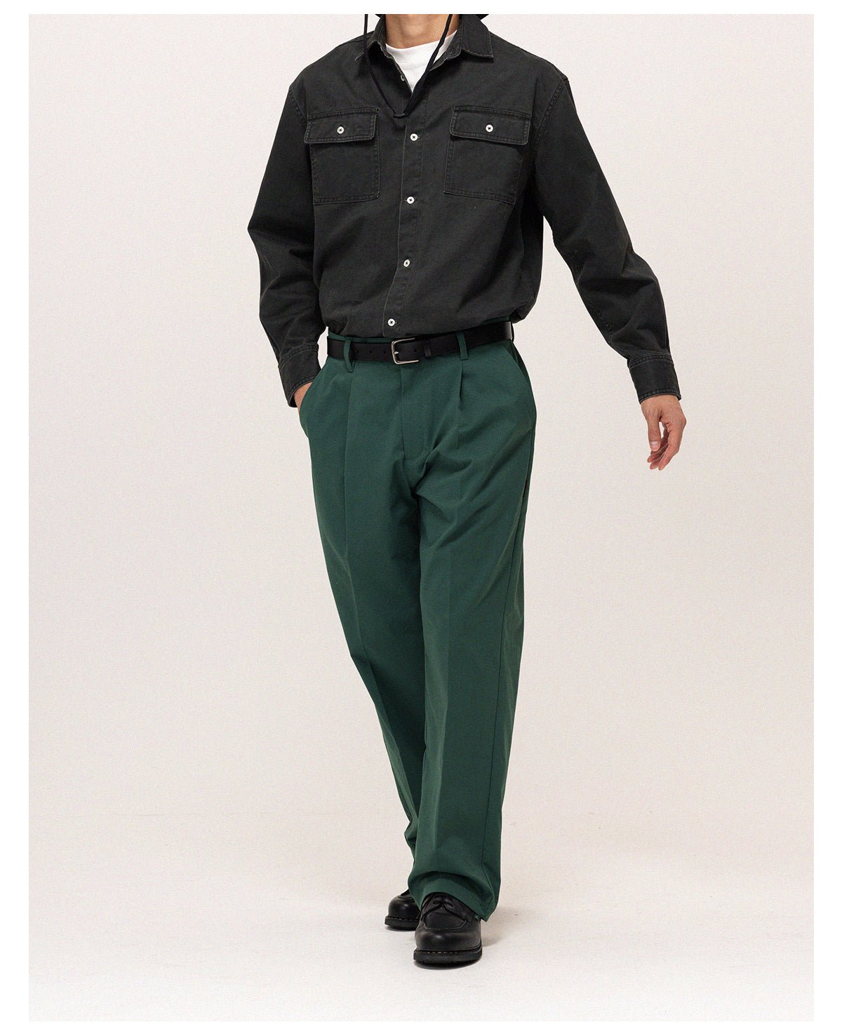 STRAIGHT CASUAL PANTS C14666