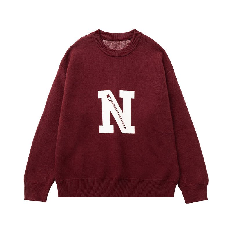 N WORD LOGO KNIT SWEATER N31210