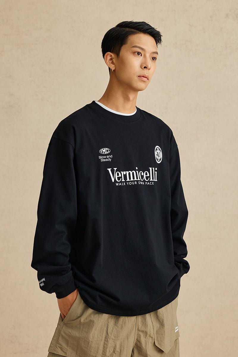 SPORT LOOSE COTTON LONG SLEEVE T-SHIRT V22017