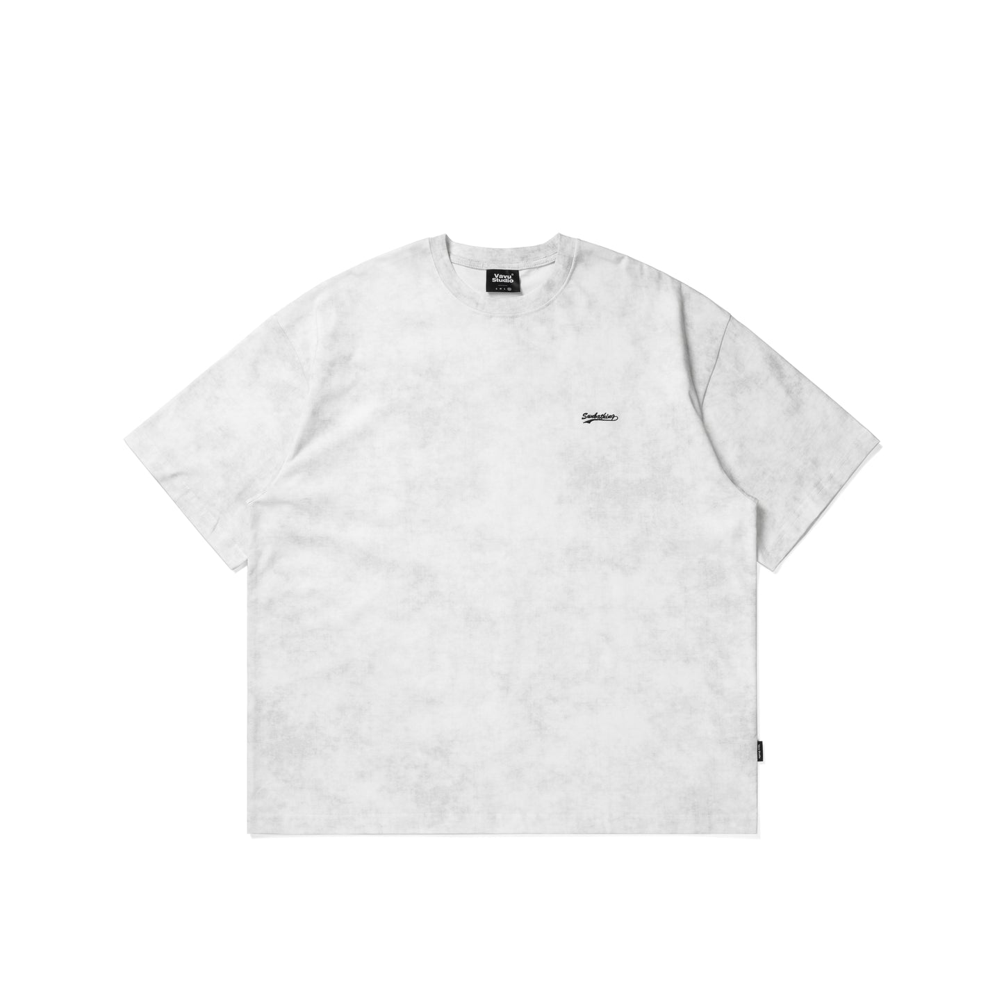 絞り染め刺繍半袖Tシャツ V07237
