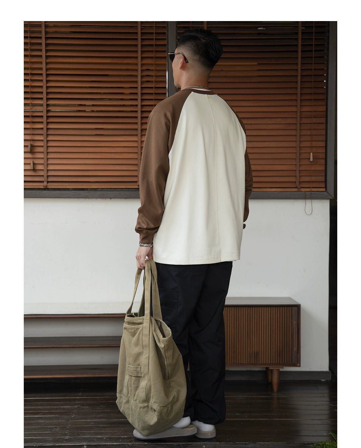ルーズカジュアルクルーネックスウェットシャツ R01226