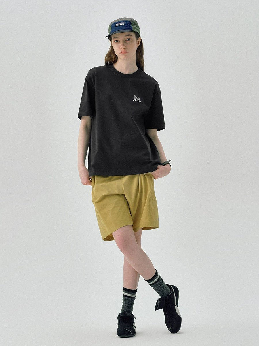 速乾性ロックプリントクールフィーリング半袖TシャツS050112