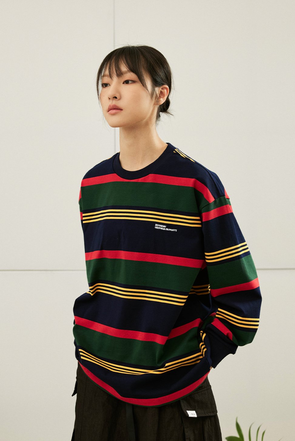 STYLE STRIPED LONG-SLEEVED T-SHIRT N34947