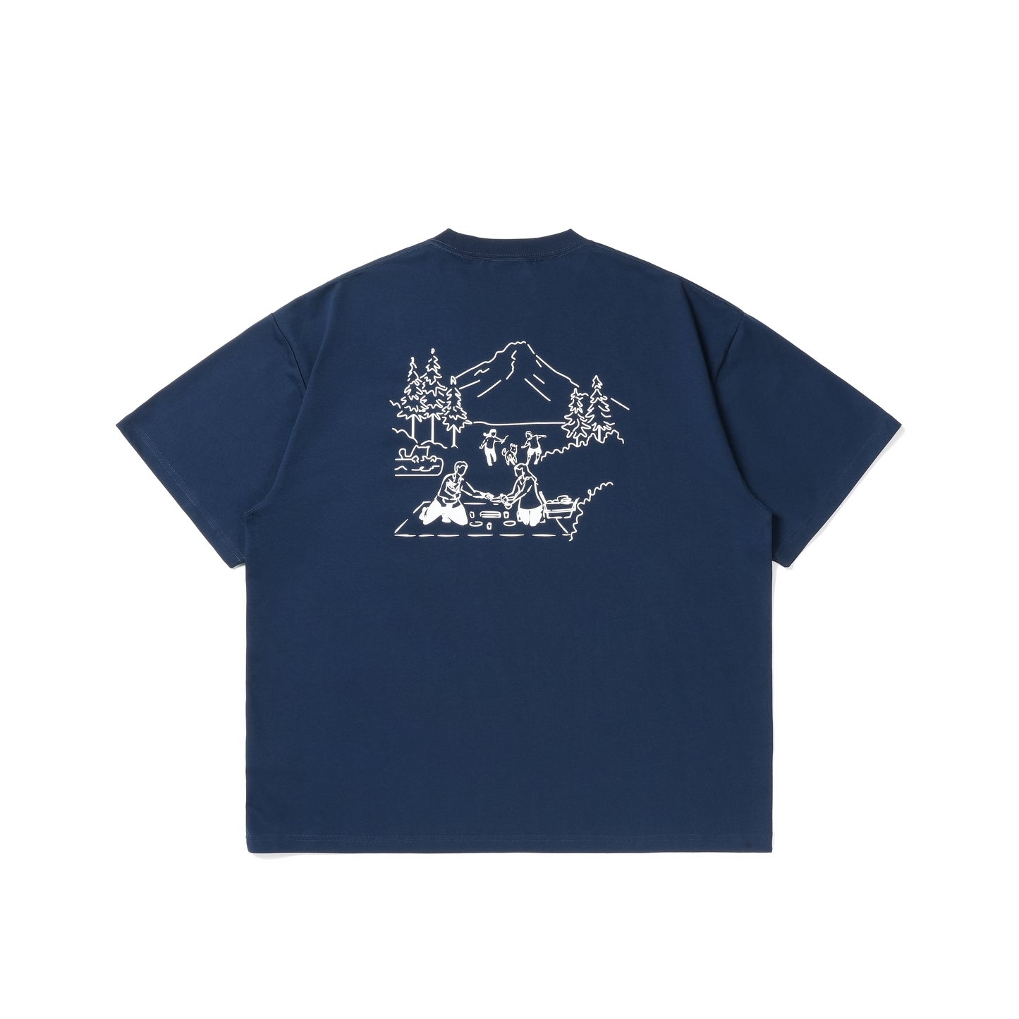 サマーアウトドアプリントソロナクール半袖Tシャツ V06011