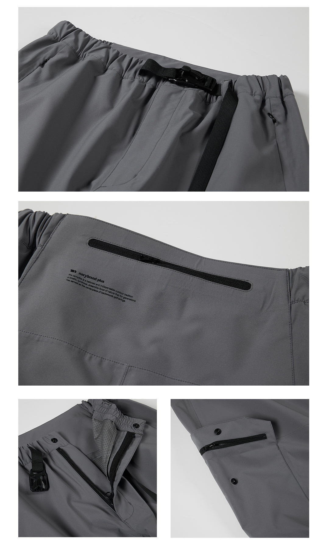 PLEATED ADJUSTABLE LEG WORK PANTS WATERPROOF N39044