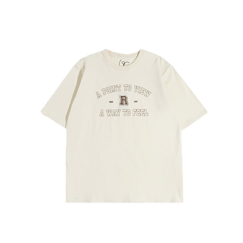 LOOSE ROUND NECK SHORT SLEEVE T-SHIRT L05042