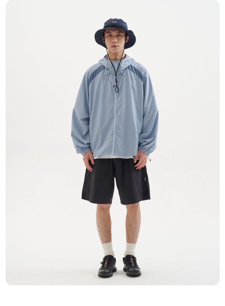 UPF50+日焼け止めスキン服フード付きジャケット B06246