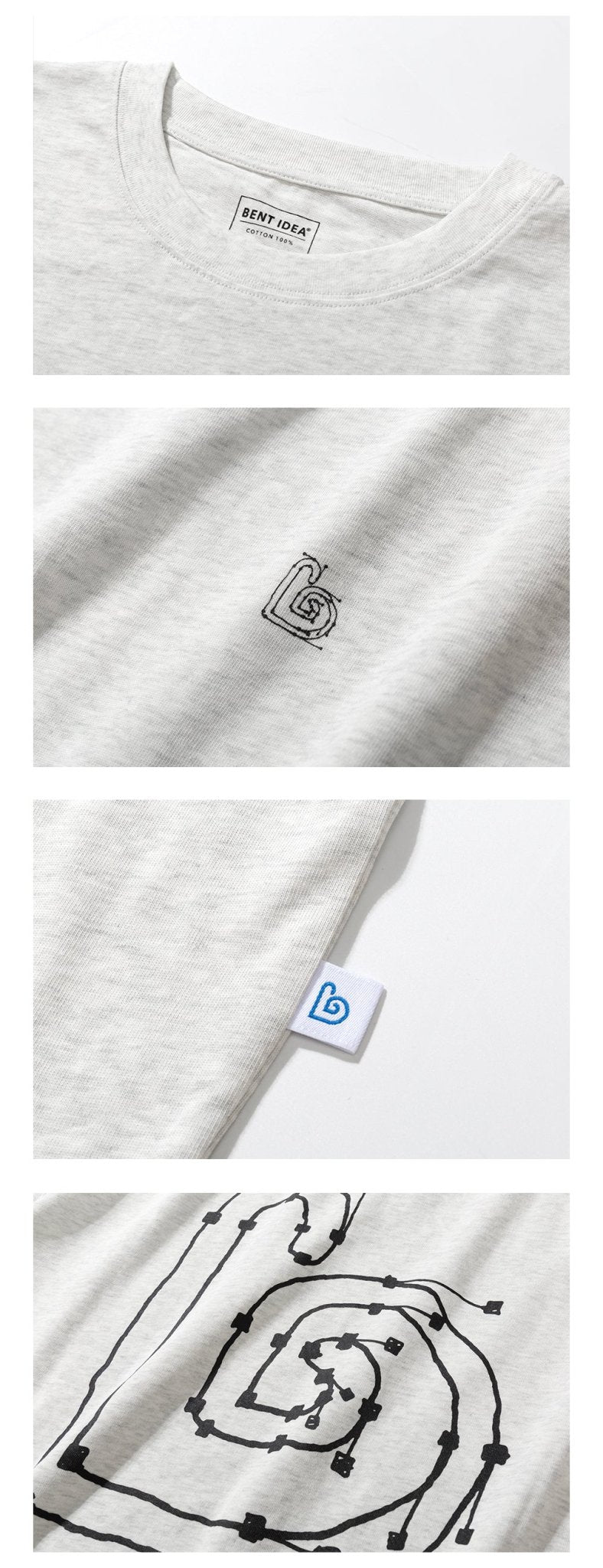 ロゴプリントコットンTシャツ B07082
