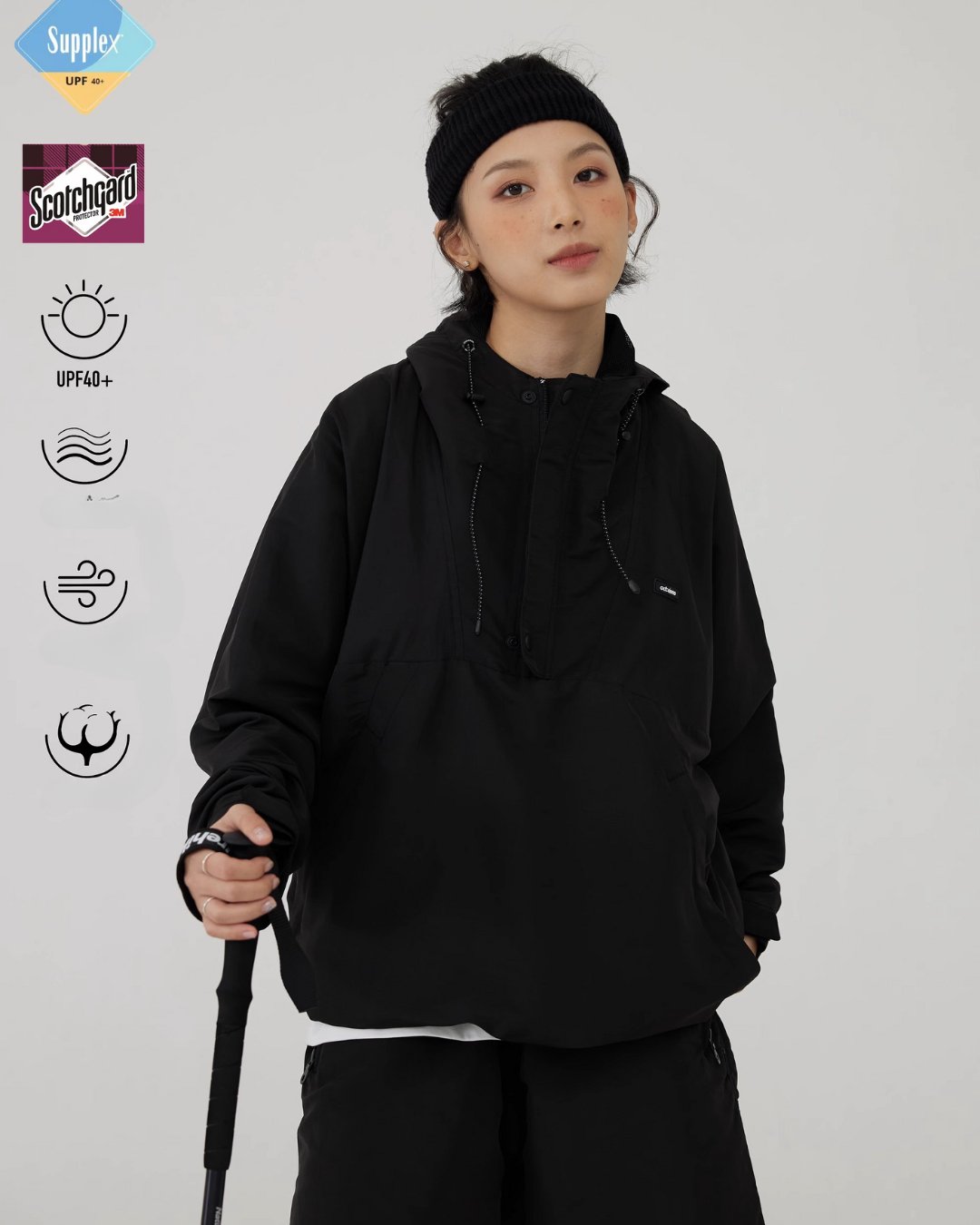 SUPPLEX MOISTURE WICKING OUTDOOR PULLOVER O77684