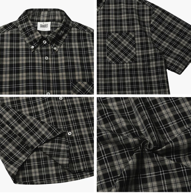PLAID SHORT SLEEVE SHIRT C41479