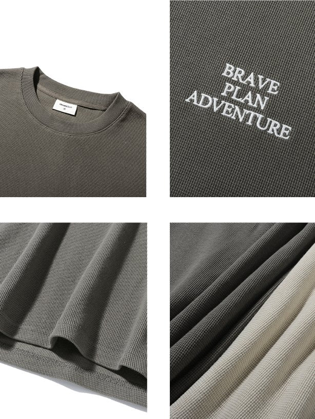 WAFFLE SHORT-SLEEVED T-SHIRT V48321