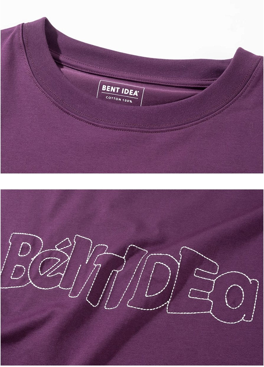 LOGO PRINT LETTER LOOSE SHORT-SLEEVED T-SHIRT B13259