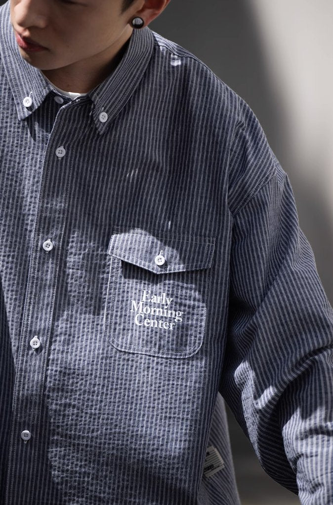 LOOSE CLASSIC STRIPED SHIRT, LONG SLEEVES B90034