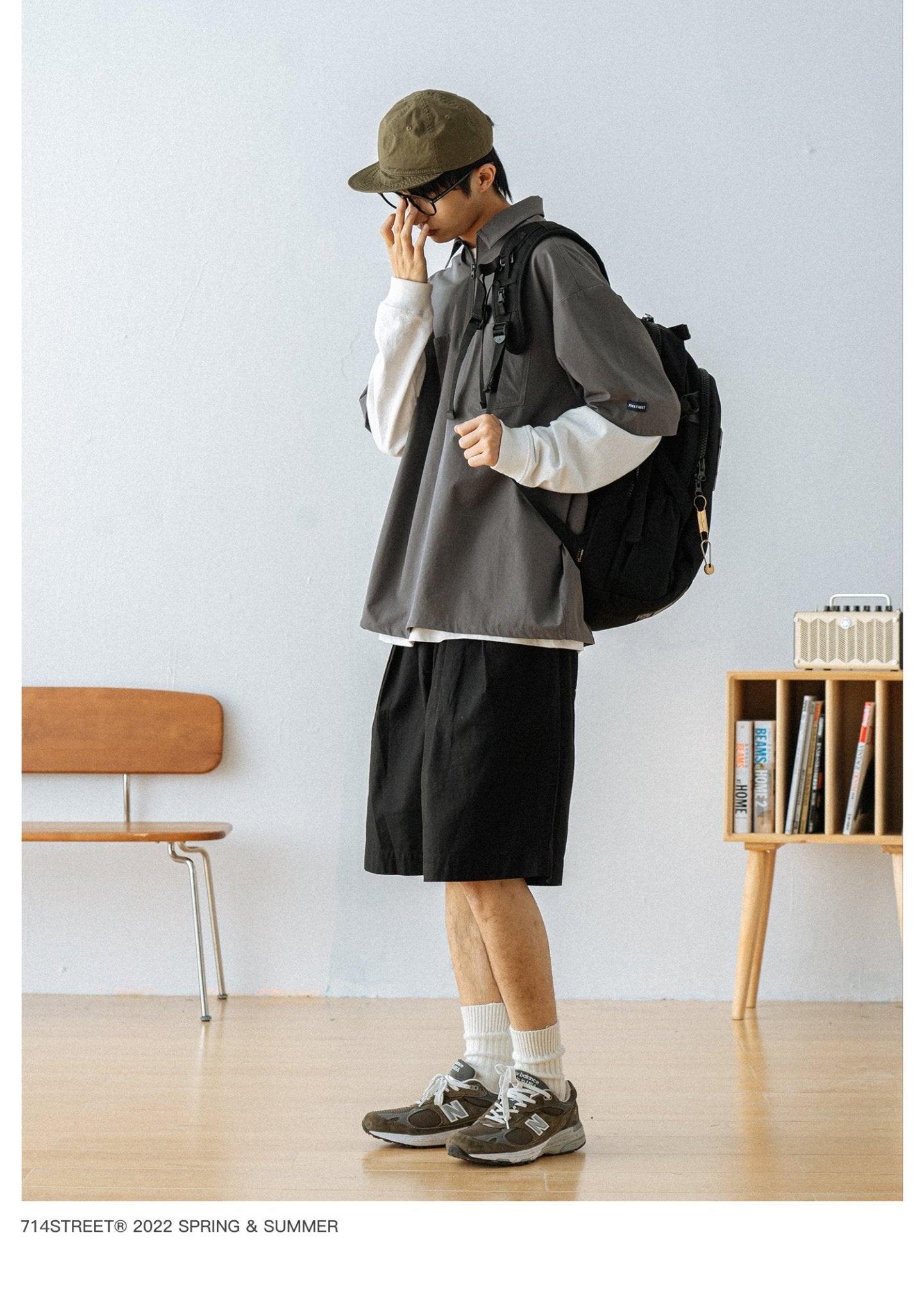 SHORT SLEEVE WORK ZIP POLO SHIRT S75752