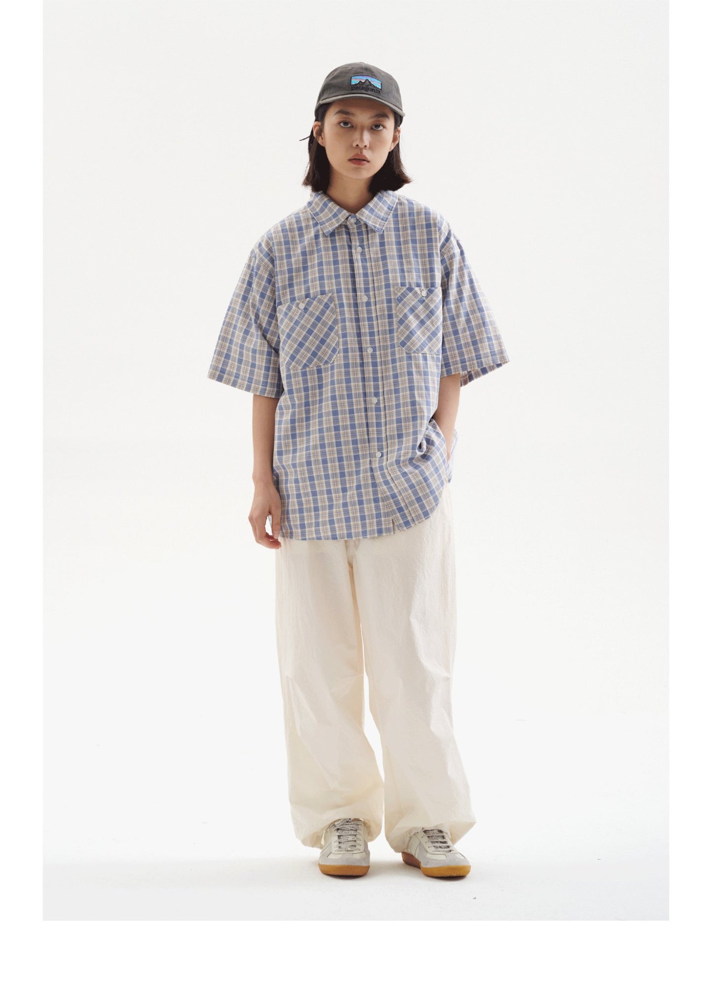 POCKET PLAID SHORT SLEEVE SHIRT B49992