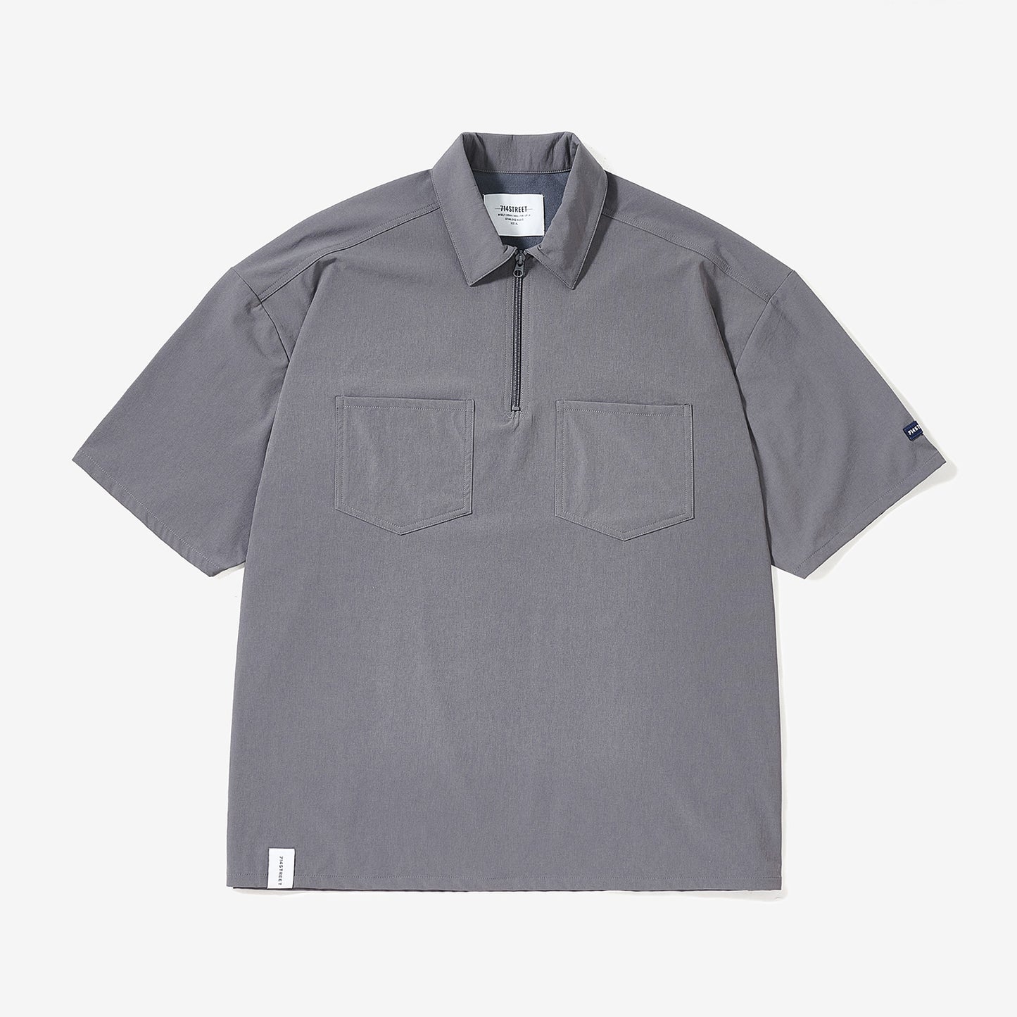 SHORT SLEEVE WORK ZIP POLO SHIRT S75752