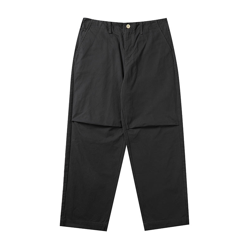 KNEE-PLEATED WASHED PANTS N00332