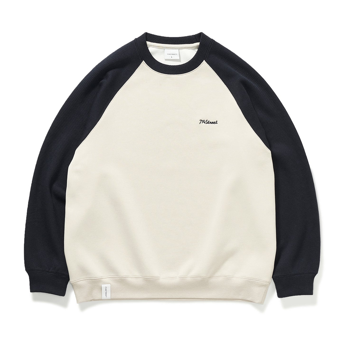WAFFLE ROUND NECK SWEATSHIRT 90925