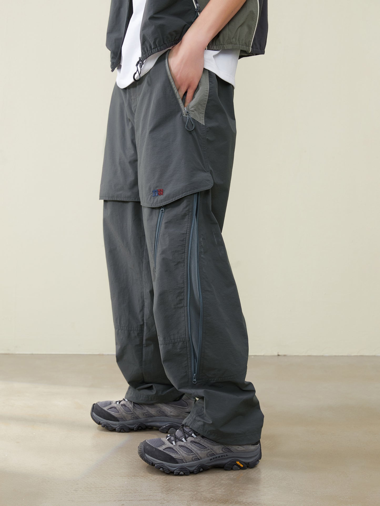 MOUNTAIN OUTDOOR BLOCK PANTS ZIP N66477