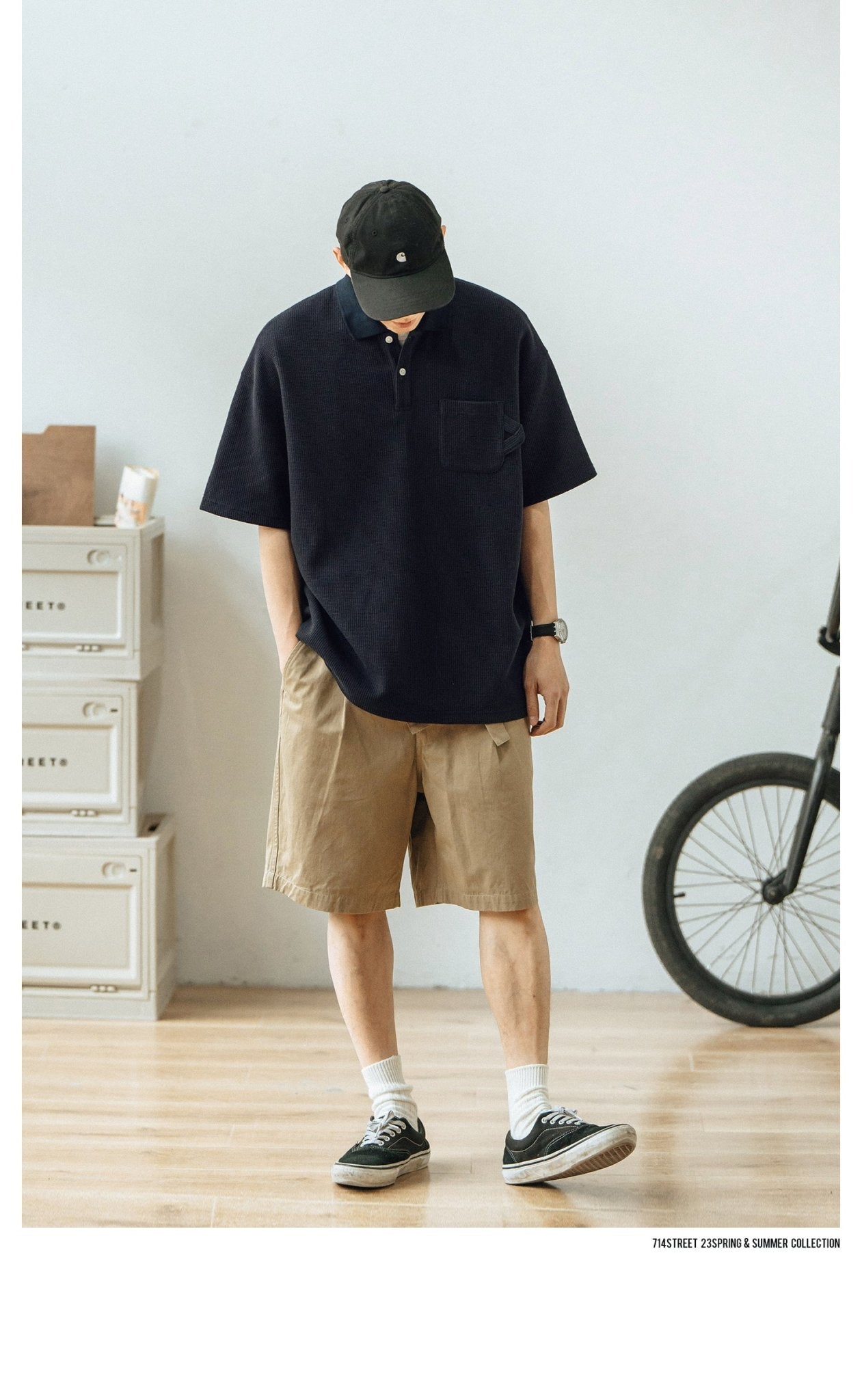 WAFFLE SHORT-SLEEVED T-SHIRT S11174