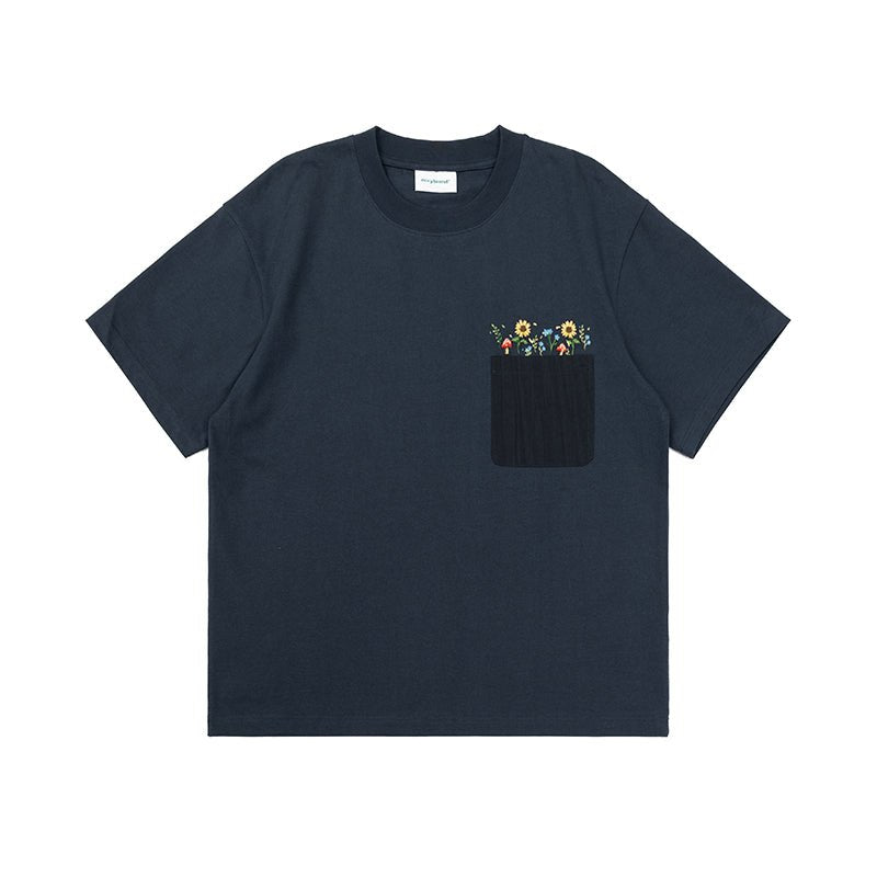 SHORT SLEEVES WITH EMBROIDERY AND POCKETS N65684