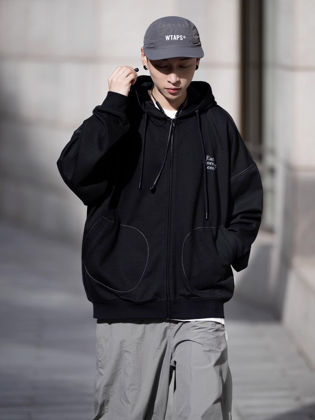 HEAVY FLEECE SWEAT ZIP HOODIE B77655