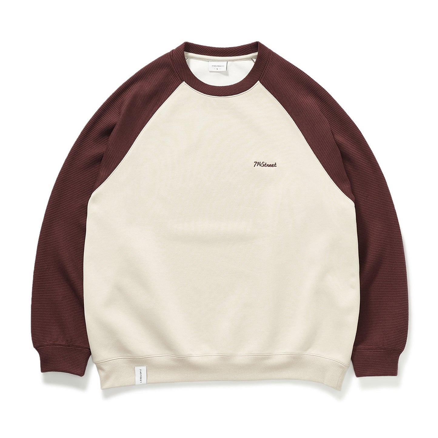 WAFFLE ROUND NECK SWEATSHIRT 90925