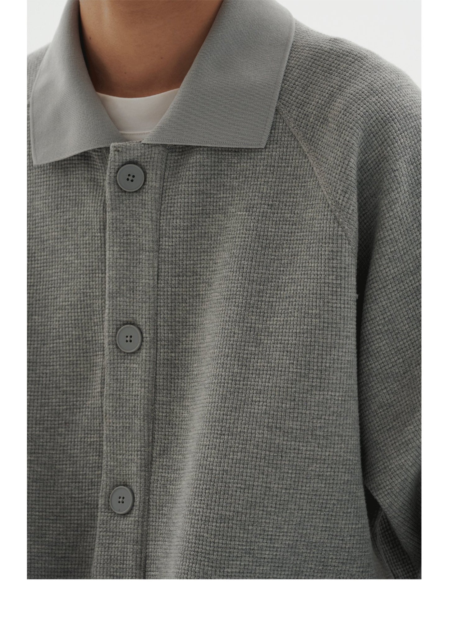 KNIT LAPEL JACKET B12073