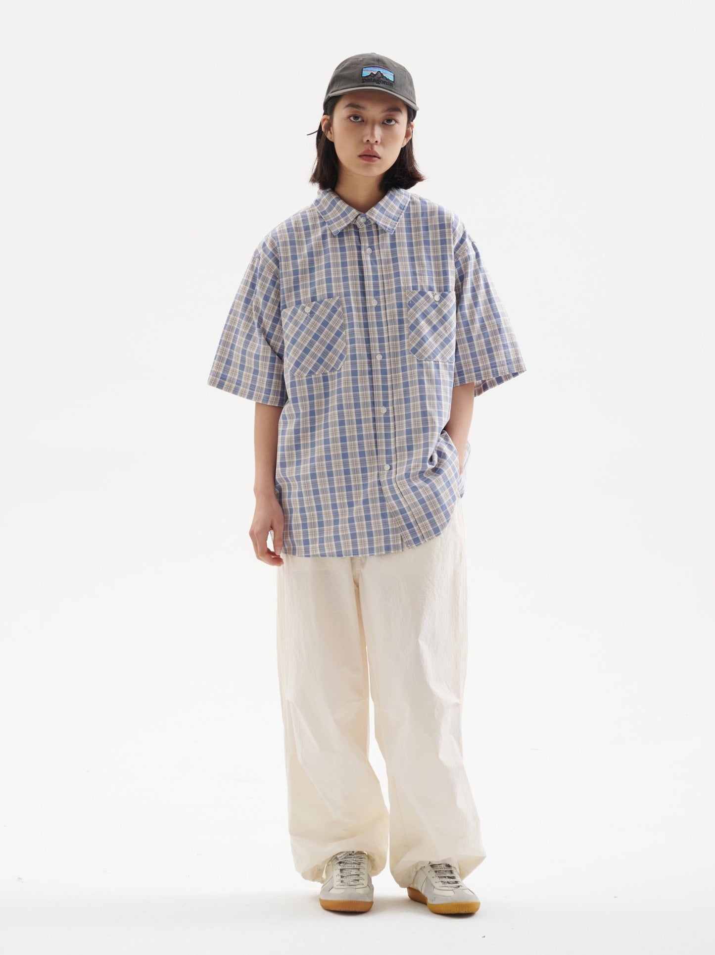POCKET PLAID SHORT SLEEVE SHIRT B49992