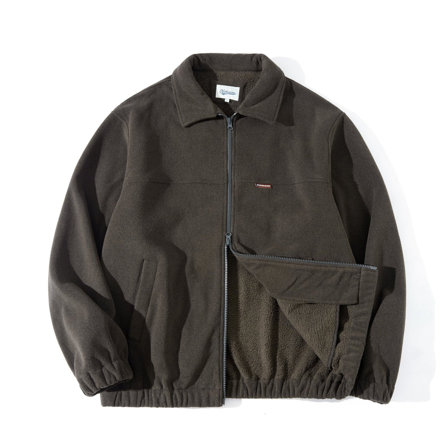 ラペルリバーシブルロッカーフリースジャケット N32177