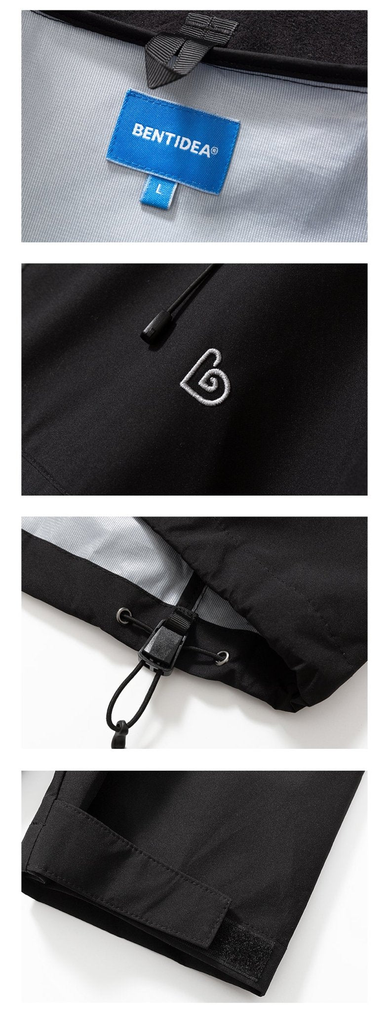 WINDPROOF AND WATERPROOF ZIP RASH JACKET WITH HOOD B03933