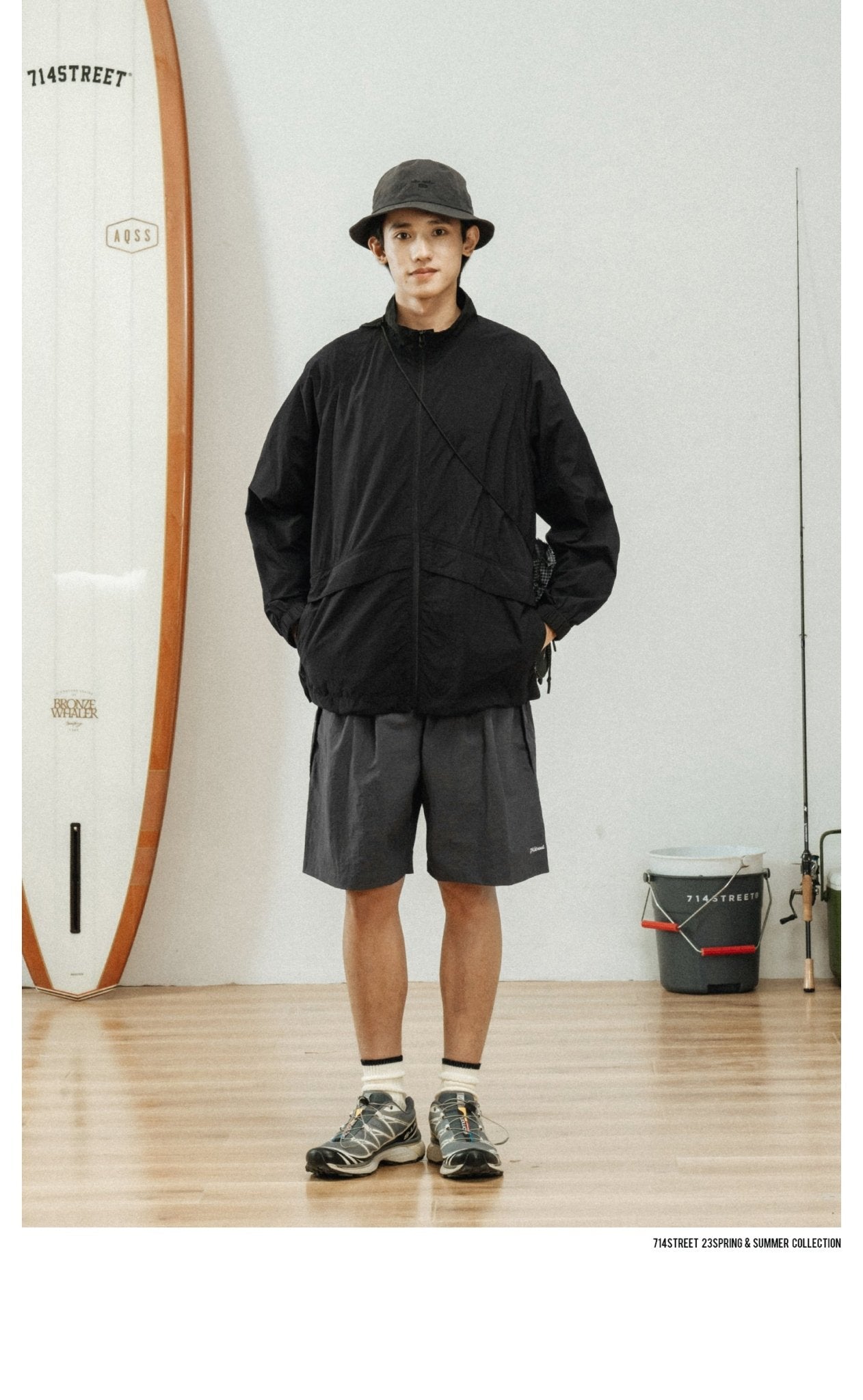 LOOSE NYLON CASUAL TROUSERS S84300