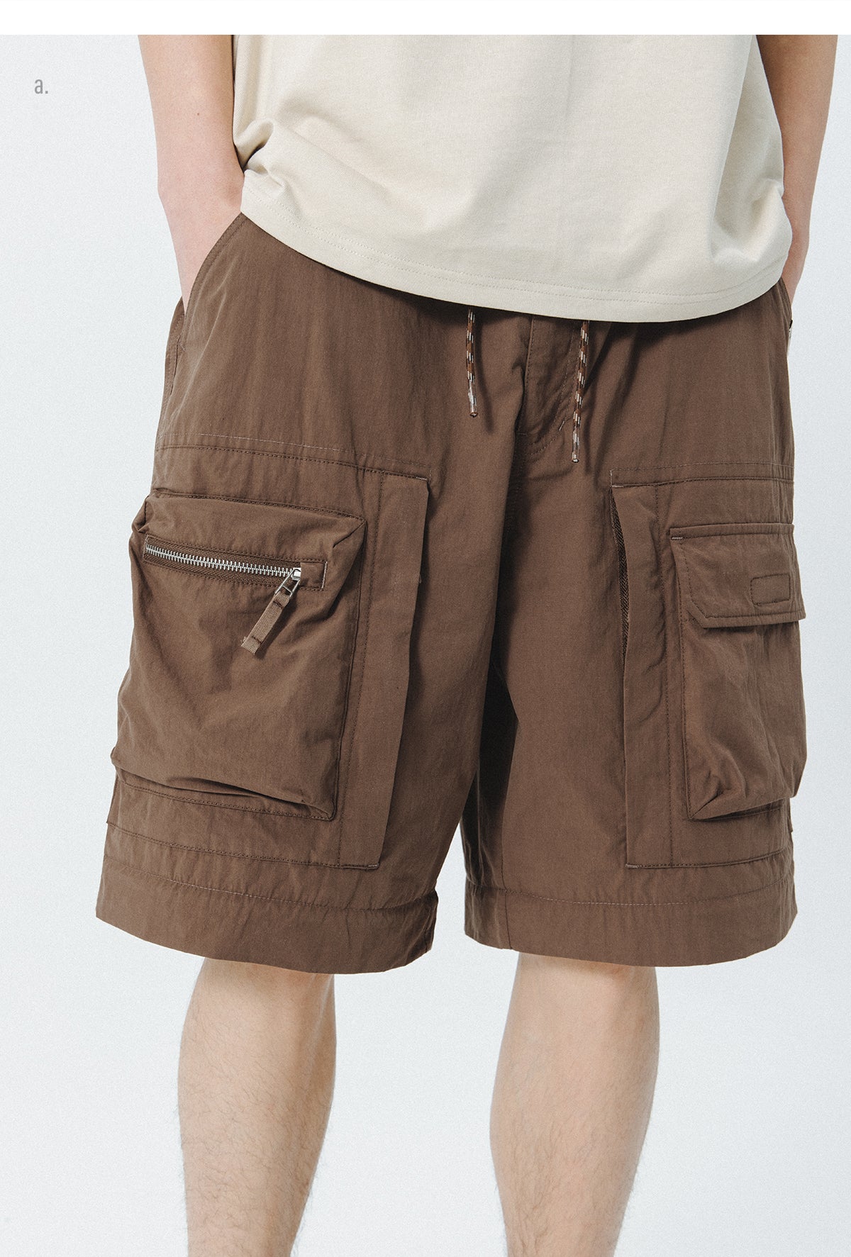 WASHED WORKWEAR DETACHABLE PARACHUTE PANTS N39332