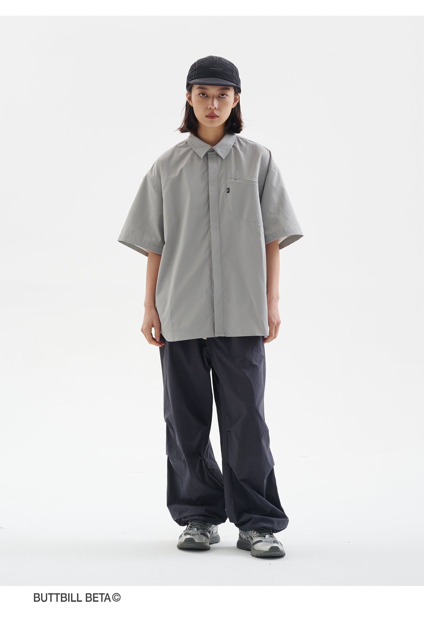 SLEEVE POCKET SHORT-SLEEVED SHIRT B76664