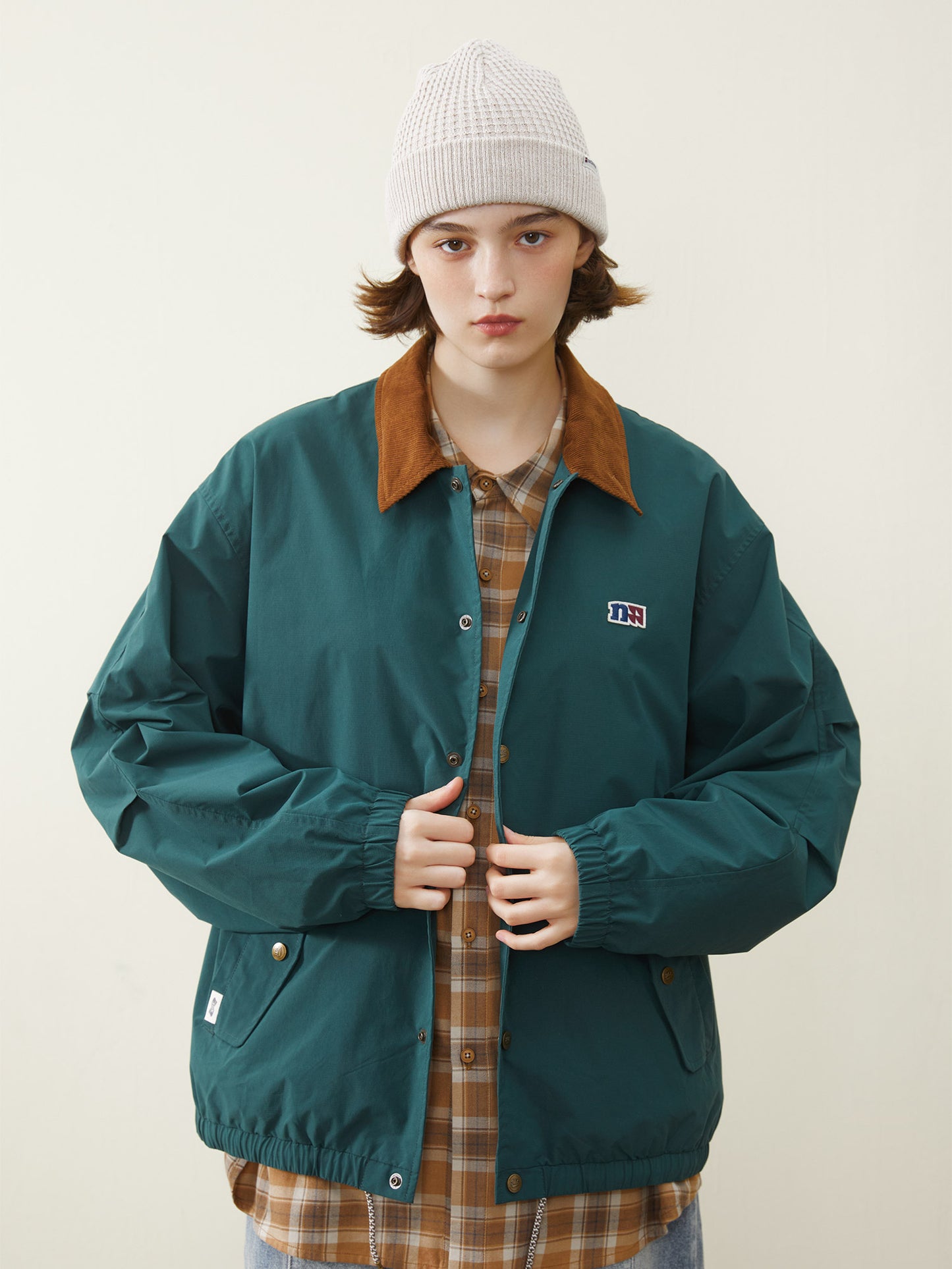 CORDUROY LOOSE HUNTING COACH JACKET N46994