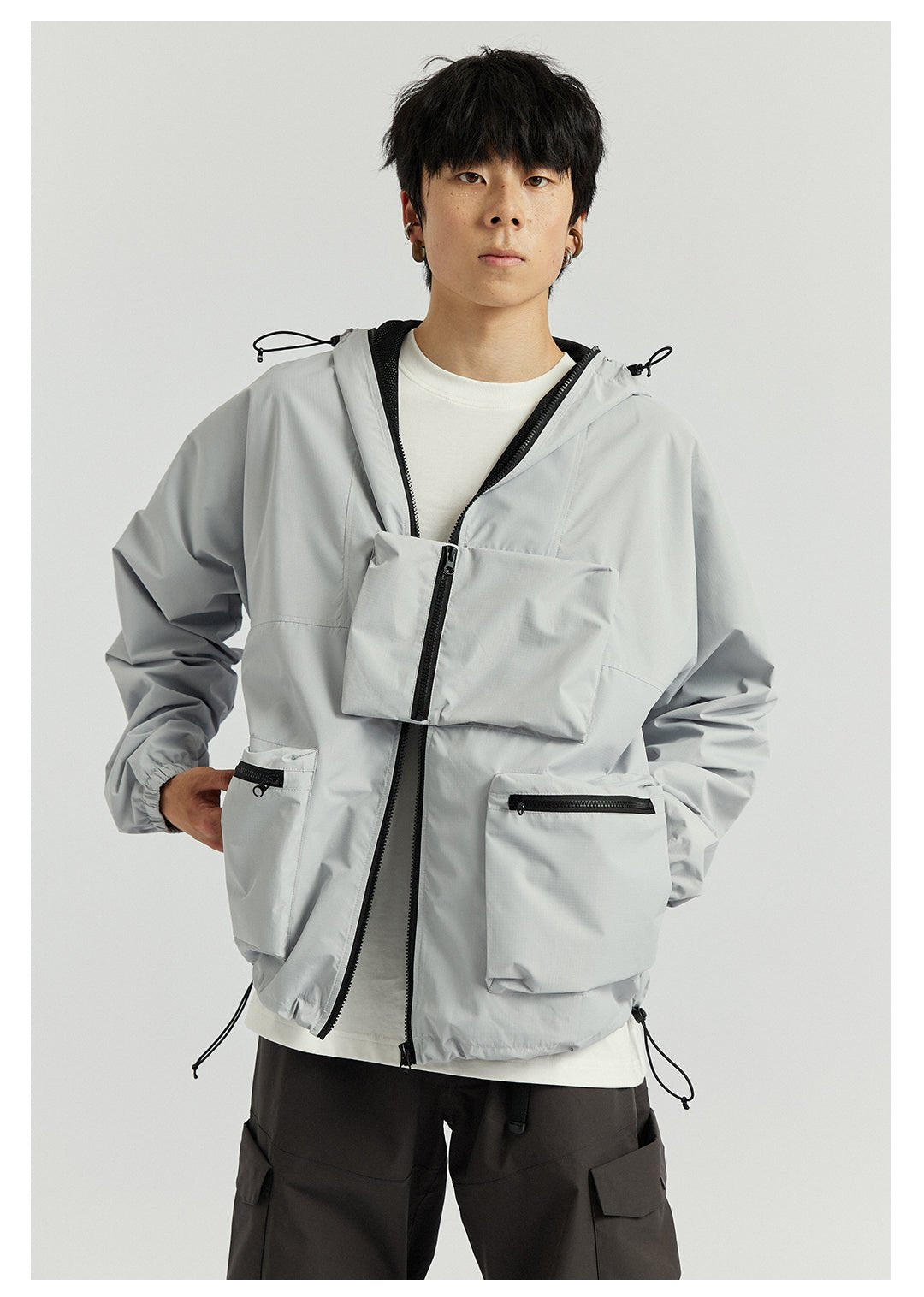 WATERPROOF MULTI-POCKET PERFORATED JACKET N93939