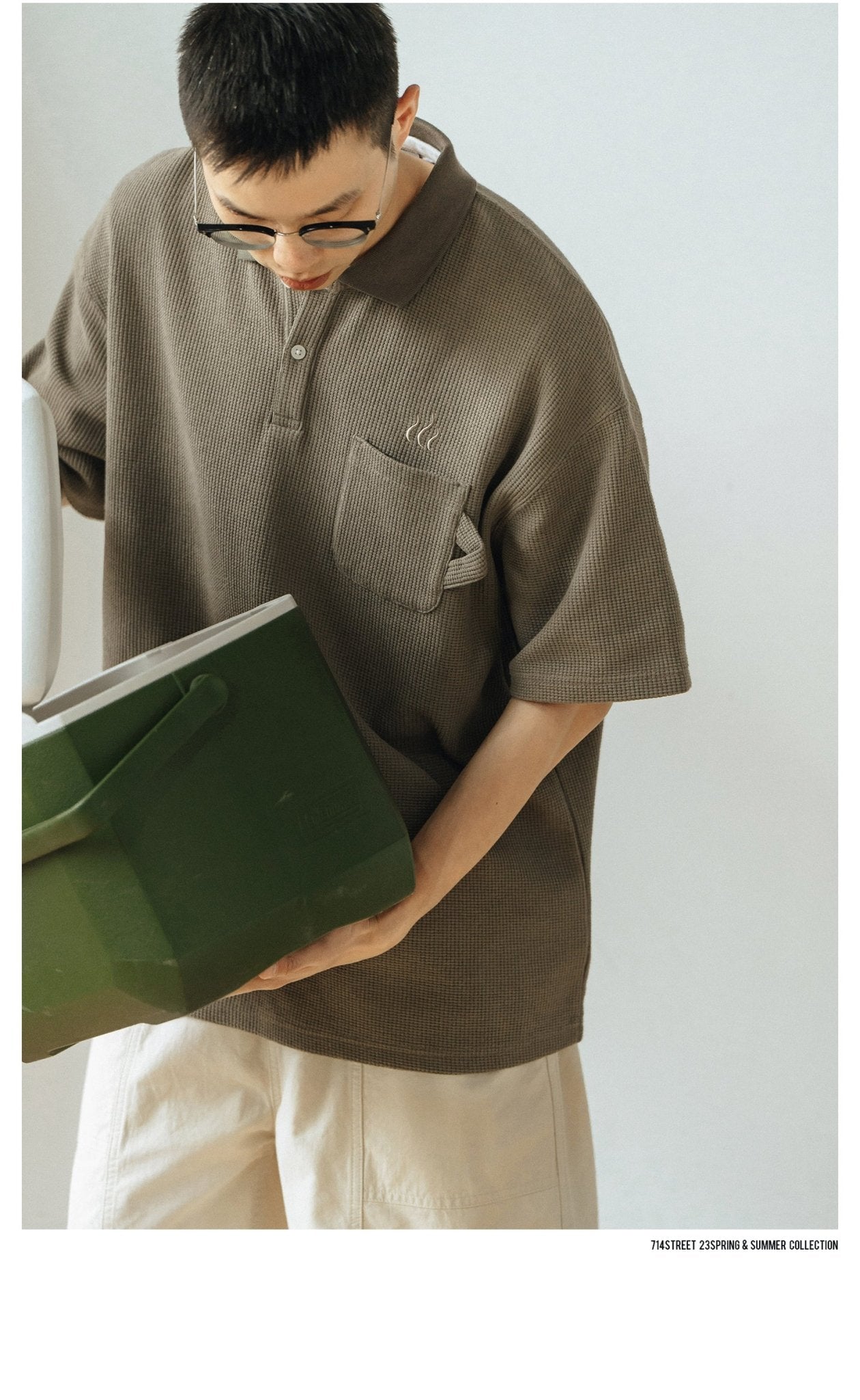 WAFFLE SHORT-SLEEVED T-SHIRT S11174